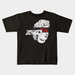 Aesthetic Greek portrait Kids T-Shirt